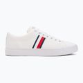 Tommy Hilfiger men's trainers Th Hi Vulc Low Core Stripes Mesh YBS white 2