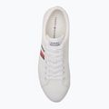 Tommy Hilfiger men's trainers Th Hi Vulc Low Core Stripes Mesh YBS white 5