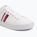 Tommy Hilfiger men's trainers Th Hi Vulc Low Core Stripes Mesh YBS white 7