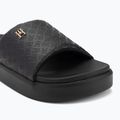 Tommy Hilfiger women's slides Platform Monogram Poolslide black 7