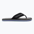 Men's Tommy Hilfiger Leather Beach Sandal black flip flops 2