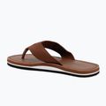 Men's Tommy Hilfiger Leather Beach Sandal winter cognac flip flops 3