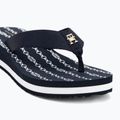 Women's Tommy Hilfiger Im Th Chainprint Midwedge Sandal space blue 7