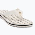Tommy Hilfiger women's flip flops Chain Print Beach Sandal ivory 7