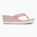 Tommy Hilfiger women's Stripes Wedge Beach Sandal foggy pink 2