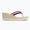 Tommy Hilfiger Women's Corporate Wedge Beach Sandal muslin flip flops 2