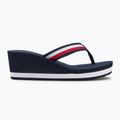 Tommy Hilfiger women's flip flops Corporate Wedge Beach Sandal space blue 2