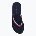 Tommy Hilfiger women's flip flops Corporate Wedge Beach Sandal space blue 5