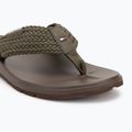 Men's Tommy Hilfiger Molded Web Beach Flip Flops Sandal army green 7