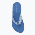 Tommy Hilfiger women's Webbing Beach Sandal blue spell flip flops 5