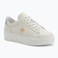 Tommy Hilfiger women's Platform Court ecru/breezy blue shoes