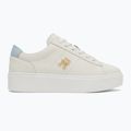 Tommy Hilfiger women's Platform Court ecru/breezy blue shoes 2