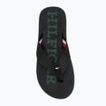 Men's Tommy Hilfiger Massage Beach Sandal black flip flops 5