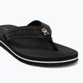 Tommy Hilfiger women's flip flops Webbing Beach Sandal black 7