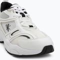 Calvin Klein women's shoes YW0YW01807 Retro Tennis Mesh Ml bright white/black 7