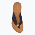 Tommy Hilfiger women's flip flops Elevated Beach Sandal space blue 5