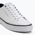 Tommy Hilfiger men's trainers Th Hi Vulc Core Low Leather Ess YBS white 7