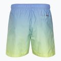 Tommy Hilfiger men's Medium Drawstring Print ombre blue spell/yellow tulip swim shorts 2