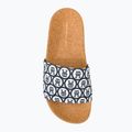 Tommy Hilfiger women's Emblem Cork Slide space blue slides 5