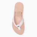 Tommy Hilfiger women's Webbing Pool Slide 0LA ecru/whimsical pink slides 6