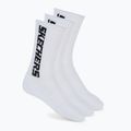 Men's socks SKECHERS 1/2 Terry Crew 3 pairs white/black