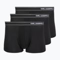 Men's boxers KARL LAGERFELD Stripe Logo Micro Trunk 3 pairs black