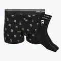 Men's trunks + socks set KARL LAGERFELD Ikon Trunk aop karl dot black