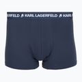 Men's boxers KARL LAGERFELD Logo Trunk Multiband 3 pairs dark sea/indigo/blue 3