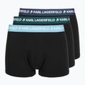 Men's boxers KARL LAGERFELD Logo Trunk Colorband 3 pairs dark sea/indigo/blue