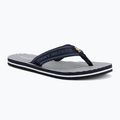 Tommy Hilfiger women's flip flops Stripes Beach Sandal space blue