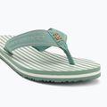 Tommy Hilfiger women's Stripes Beach Sandal flip flops charming green 7