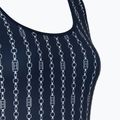 Tommy Hilfiger women's one piece swimsuit One Piece Print (Ext) flag chain dark night navy 3