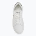 Calvin Klein men's shoes YM0YM00681 Chunky Cupsole Monologo Lth triple bright white/rock ridge 5