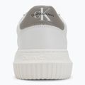 Calvin Klein men's shoes YM0YM00681 Chunky Cupsole Monologo Lth triple bright white/rock ridge 6