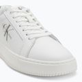 Calvin Klein men's shoes YM0YM00681 Chunky Cupsole Monologo Lth triple bright white/rock ridge 7