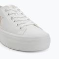 Calvin Klein women's trainers YW0YW01763 Vulc Flatform Low Cv MG triple bright white 5