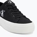Calvin Klein women's trainers YW0YW01763 Vulc Flatform Low Cv MG black/bright white 7