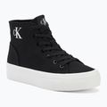Calvin Klein women's trainers YW0YW01764 Vulc Flatform Mid Cv Mg black/bright white