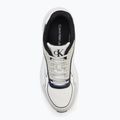 Calvin Klein women's shoes YW0YW01887 Retro Tennis Knit Mg bright white/silver bich/navy 5