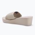 Calvin Klein women's flip flops YW0YW01725 Beach Wedge Slide Canvas eggshell 3