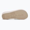 Calvin Klein women's flip flops YW0YW01725 Beach Wedge Slide Canvas eggshell 4