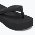 Women's Calvin Klein YW0YW01723 Beach Sandal Flatform Ttxr Satin triple black flip flops 7
