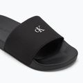 Calvin Klein women's flip-flops YW0YW01713 Slide Monogram Hardware triple black 7