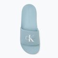 Calvin Klein women's slides YW0YW01835 Slide Monogram Wn triple cloud blue 5
