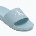 Calvin Klein women's slides YW0YW01835 Slide Monogram Wn triple cloud blue 7