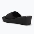 Calvin Klein women's flip flops YW0YW01725 Beach Wedge Slide Canvas triple black 3