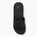 Calvin Klein women's flip flops YW0YW01725 Beach Wedge Slide Canvas triple black 5