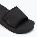 Calvin Klein women's flip flops YW0YW01725 Beach Wedge Slide Canvas triple black 7