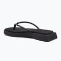 Women's Calvin Klein YW0YW01716 Sq Low Wedge Sandal Stitch triple black flip flops 3