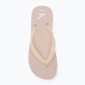Calvin Klein women's flip flops YW0YW01829 Beach Sandal Transparent Tpu whisper pink/bright white 5